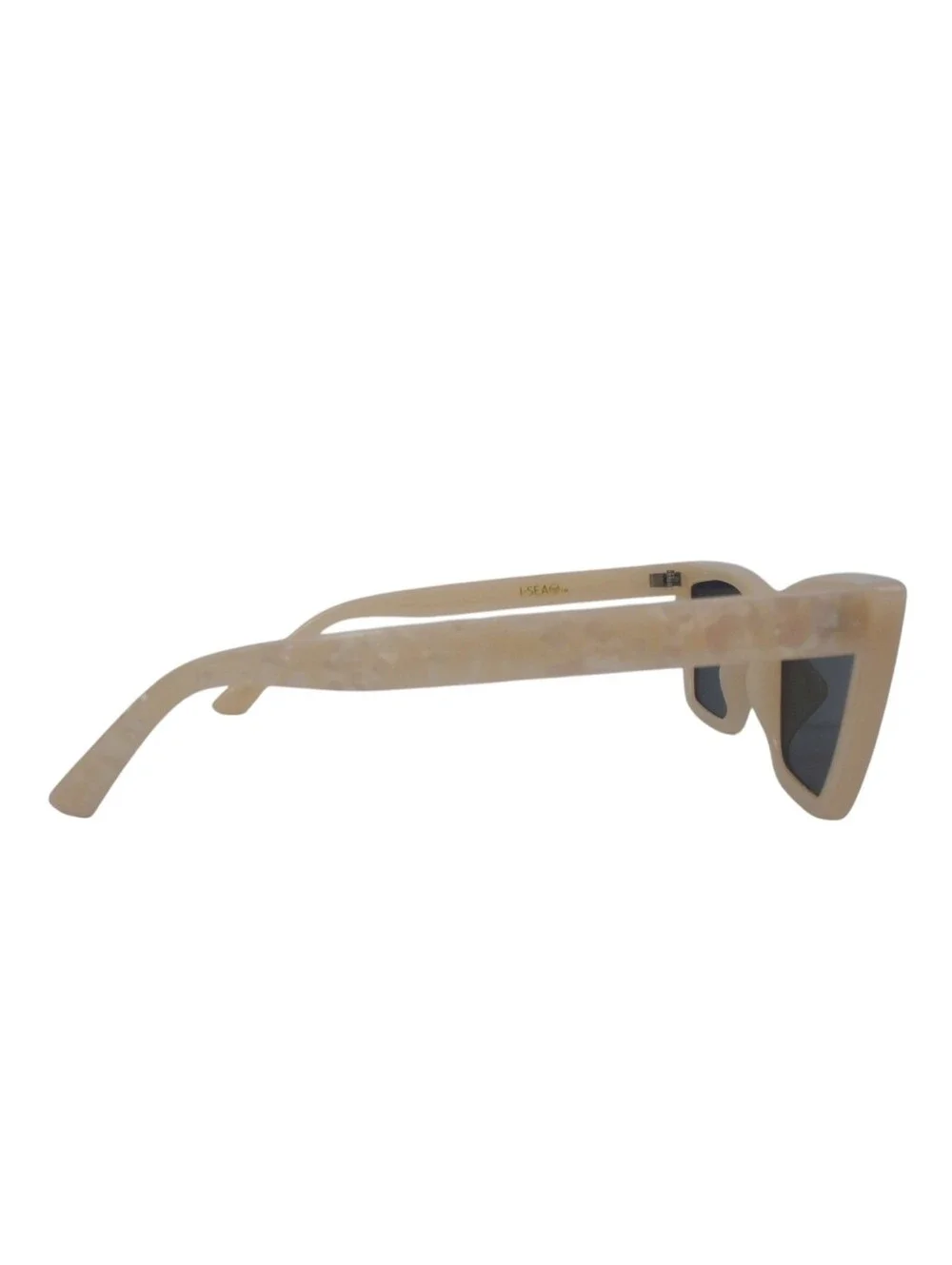 I-SEA Rosey Cat-Eye Polarized Sunglasses - Pearlized Cream Resin w/ Smoke Lenses